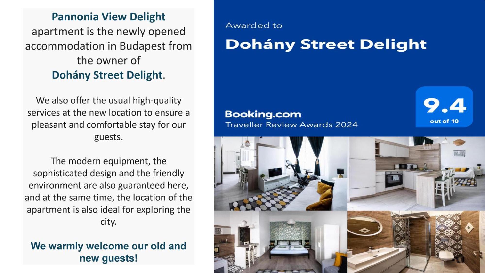 Pannonia View Delight Lejlighed Budapest Eksteriør billede